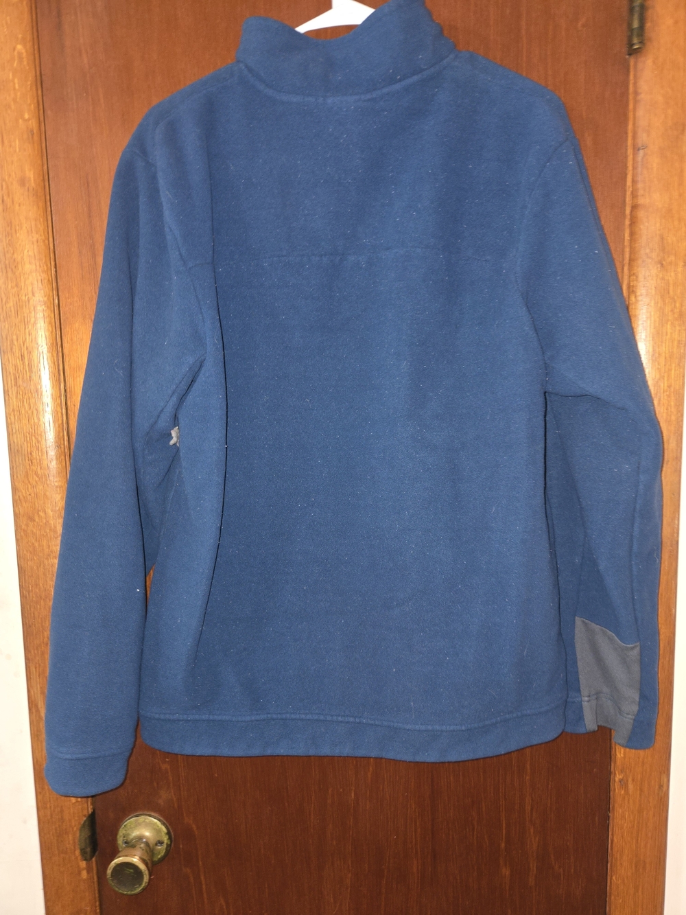 The North Face Men's Navy Blue Turtleneck Fleece Jacket
